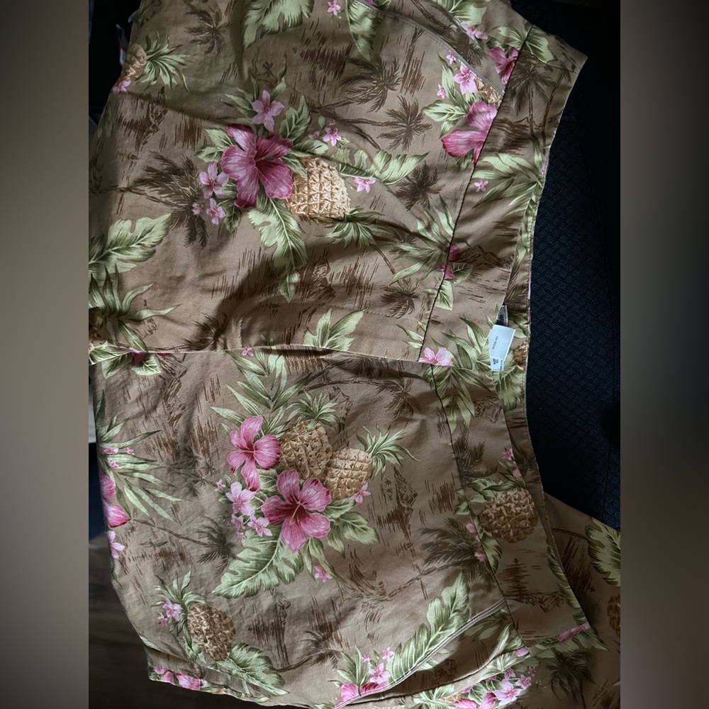 Tommy Bahama Vintage Cropped Pants Capris Tropical Stretch Cotton Blend Womens 6 - Picture 2 of 4